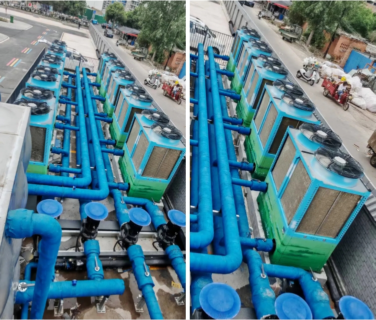 10臺(tái)‘溫控巨獸’進(jìn)駐！廣東瑞星‘熱’力征服懷府恐龍園水世界